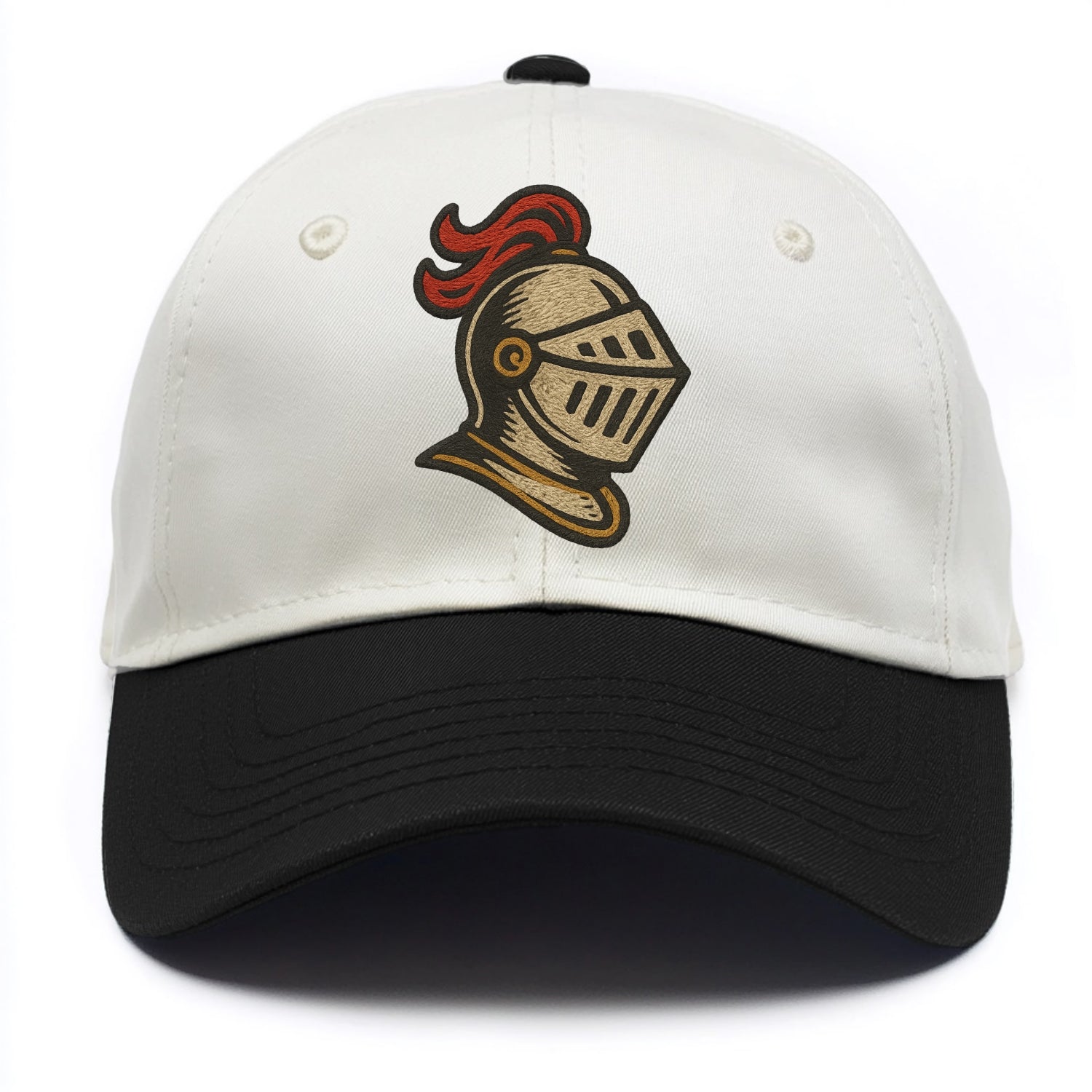 Knight Helmet  - Two Tone Cap - Black