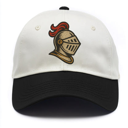 Knight Helmet  - Two Tone Cap - Black