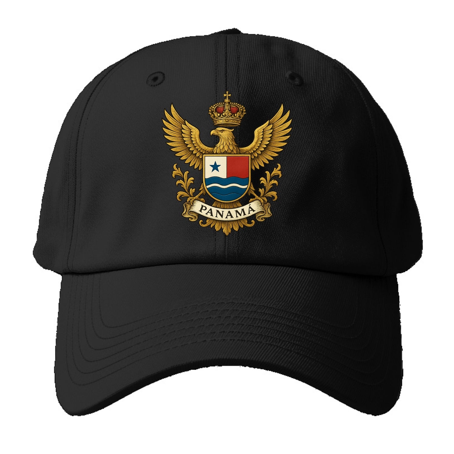 Panama Heritage Badge  - Baseball Cap - Black