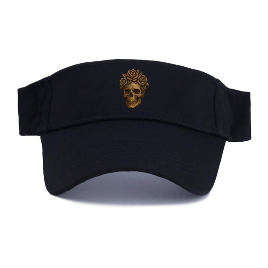 Skull and Roses  - Visor - Black