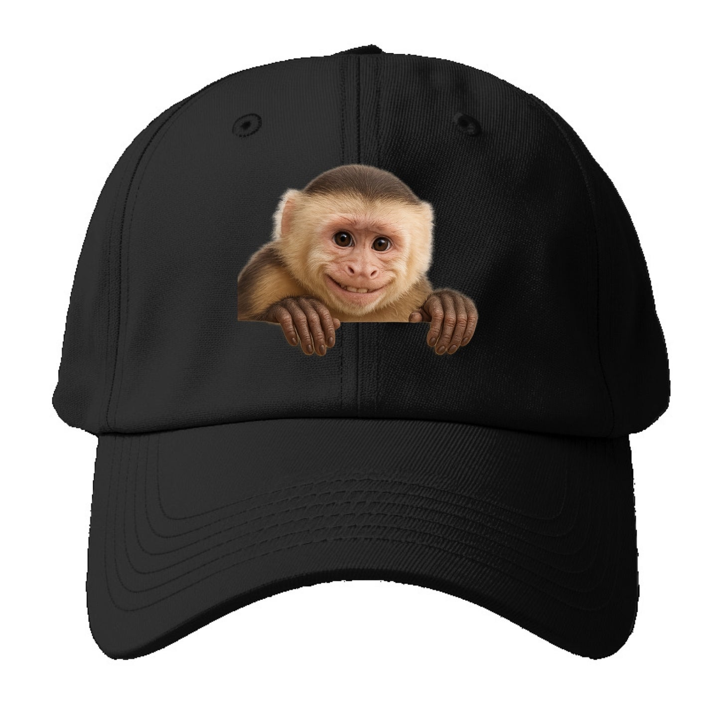 Capuchin Monkey  - Baseball Cap - Black