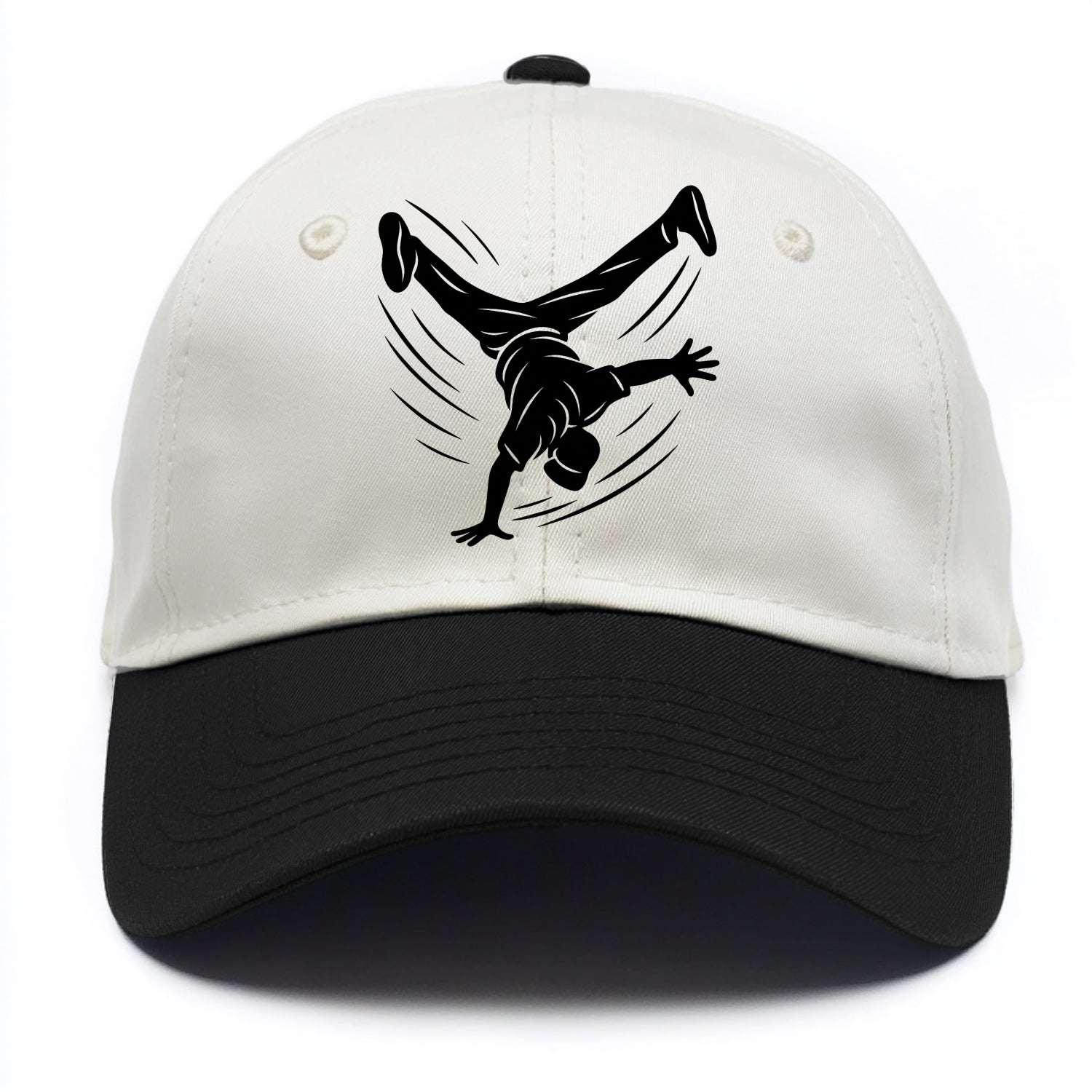 Breakdancer windmill move - Two Tone Cap - Black