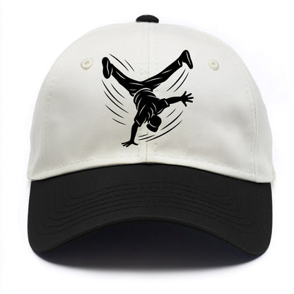 Breakdancer windmill move - Two Tone Cap - Black
