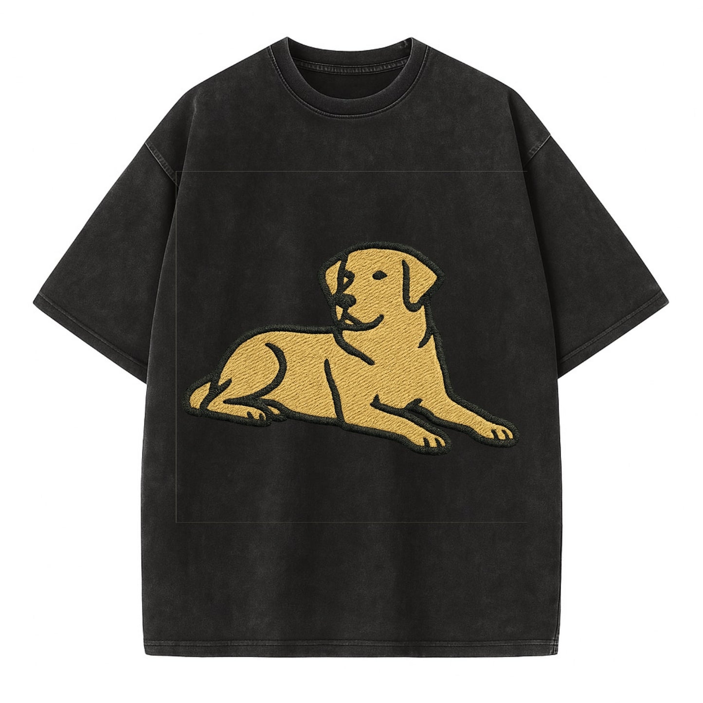 Labrador Retriever - Yellow lab relaxed Vintage T-shirt - Black