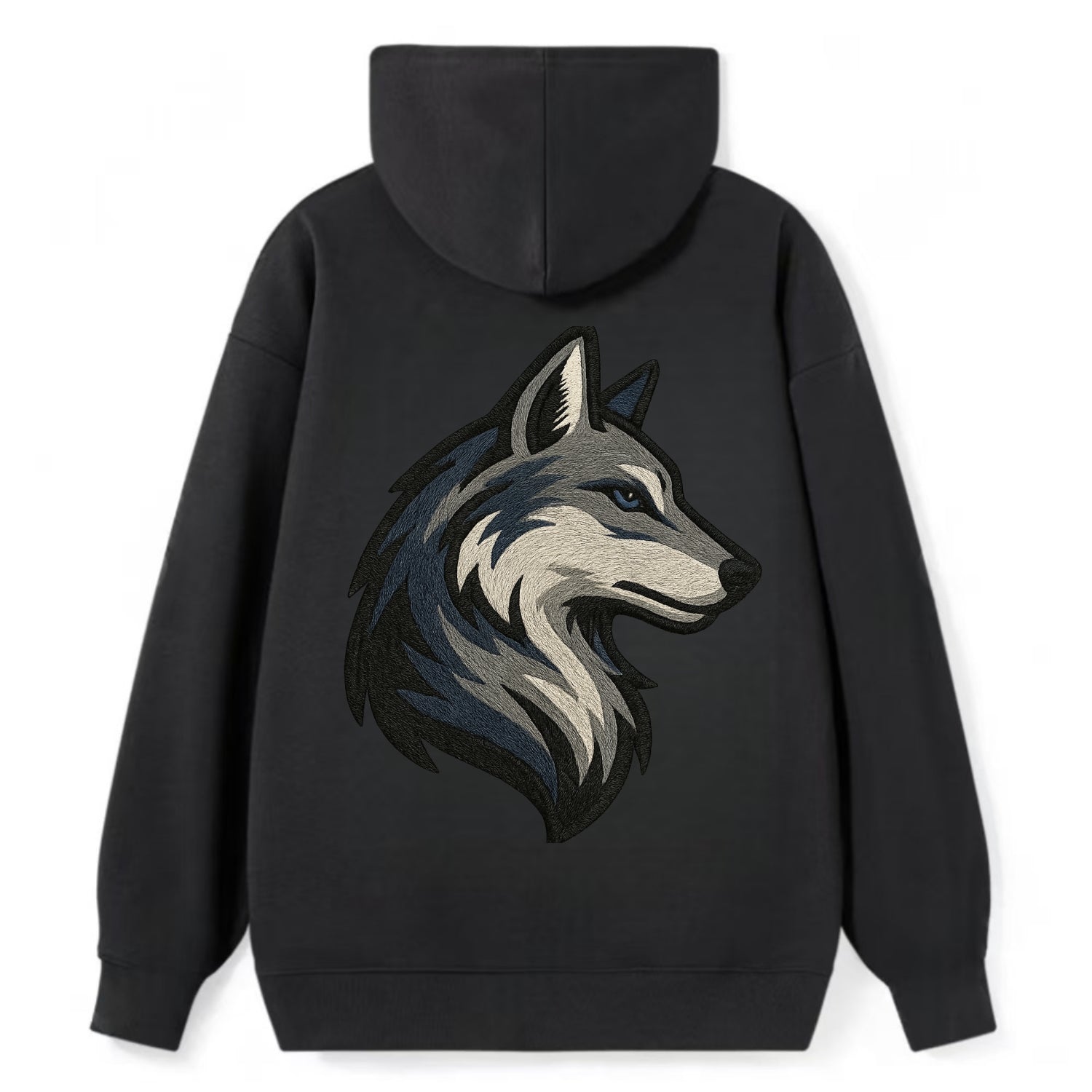 Lone Wolf Wanderer  - Classic Pullover Hoodie - Black