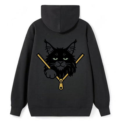 Black Maine Coon - Classic Pullover Hoodie - Black