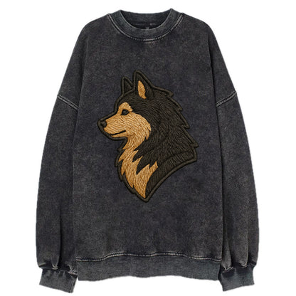 Finnish Lapphund - Modern Arctic breed l - Vintage Sweatshirt - Black