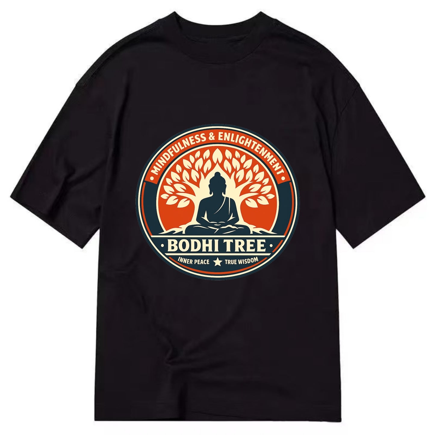 Zen Harmony Emblem - Classic T-shirt - Black
