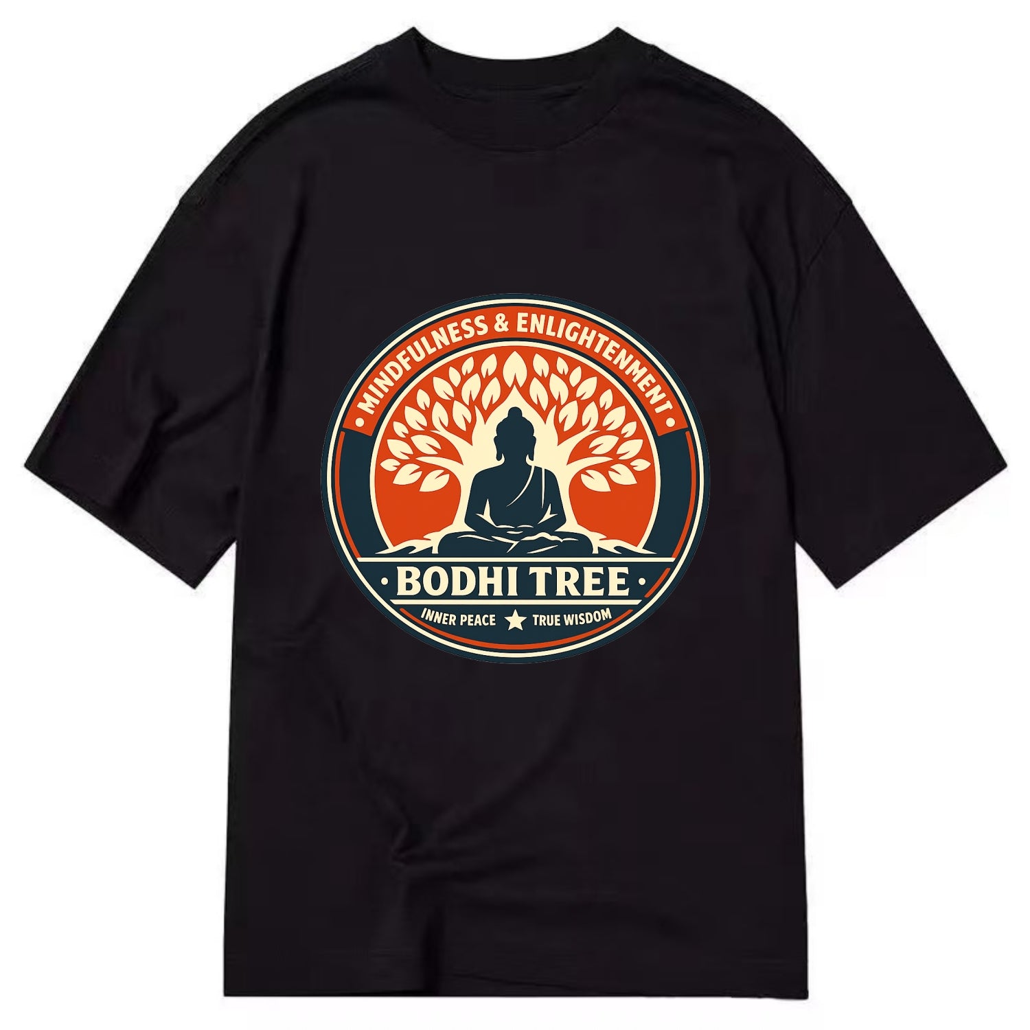 Zen Harmony Emblem - Classic T-shirt - Black