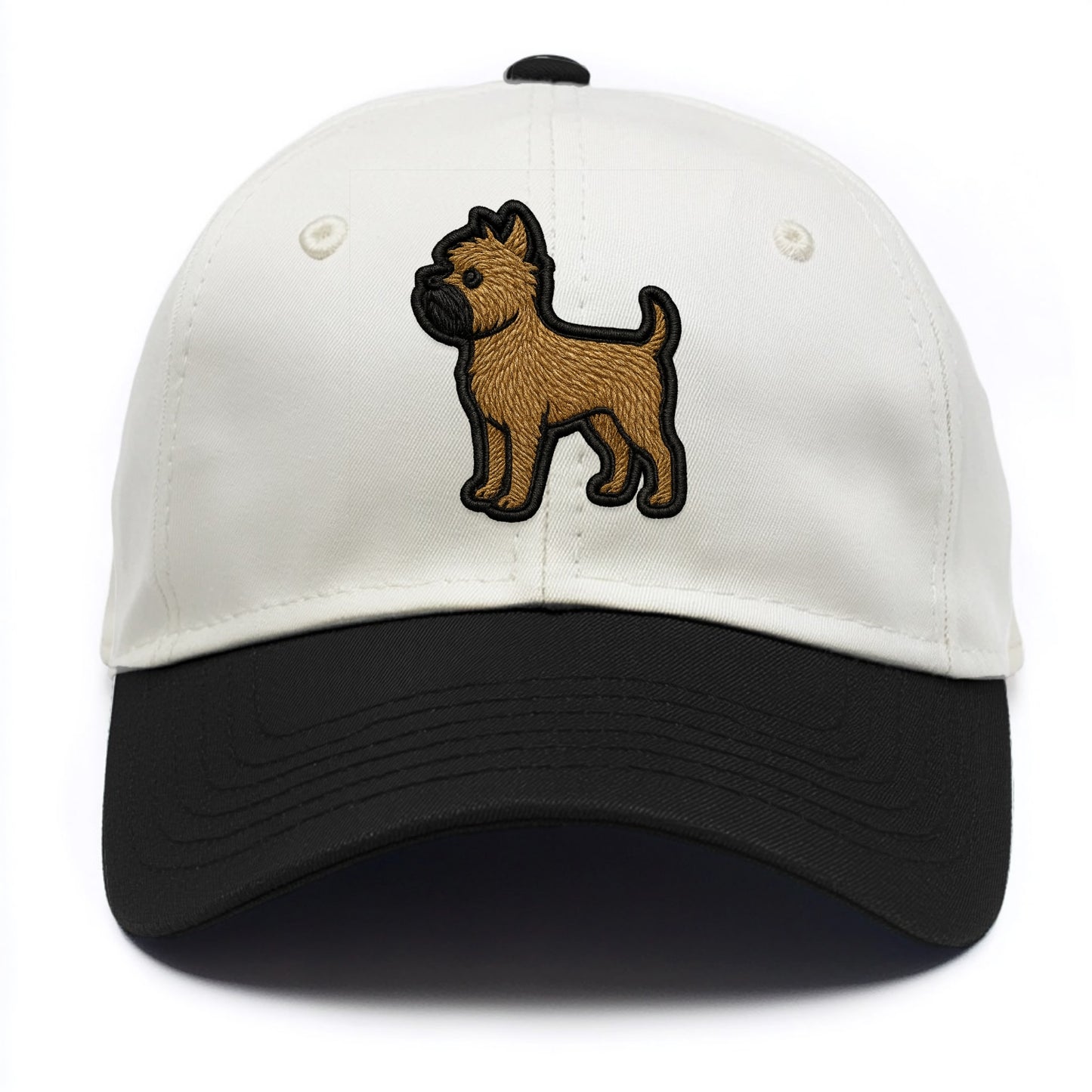 Affenpinscher - Contemporary wiry design - Two Tone Cap - Black