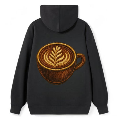 Latte Art  - Classic Pullover Hoodie - Black