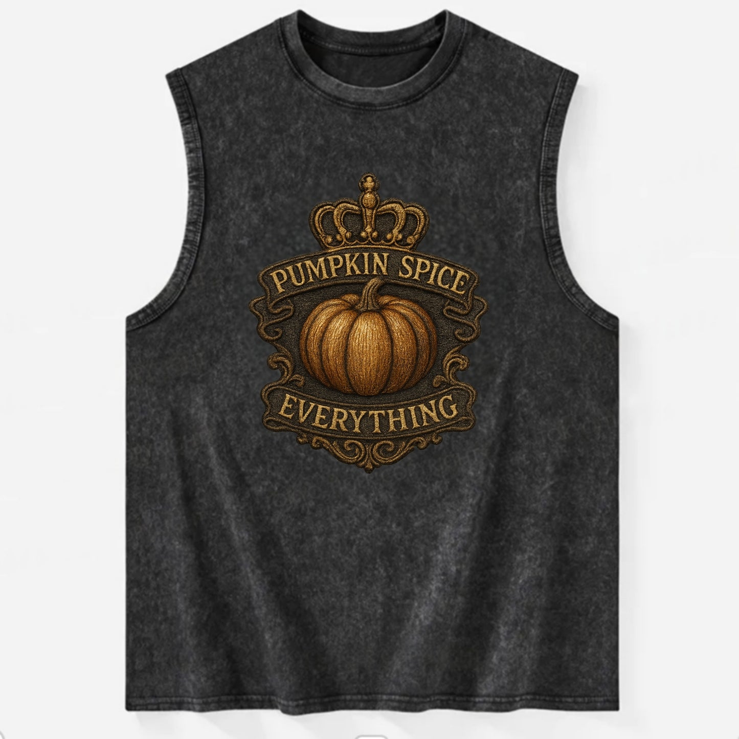 Pumpkin Spice Everything  - Vintage Washed Tank - Black