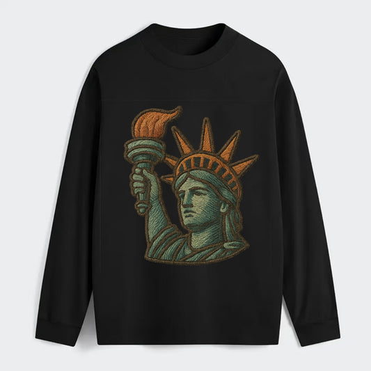 Statue of Liberty  - Classic Long Sleeve Shirt - Black