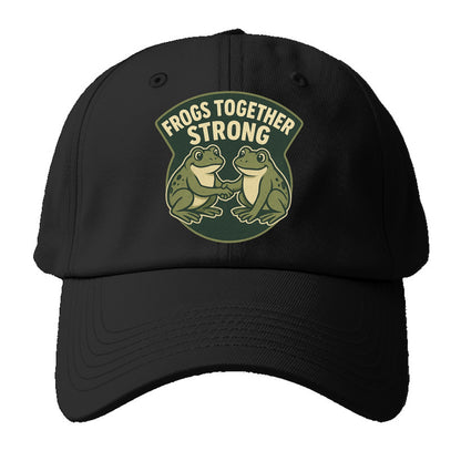 Frogs Together Strong 3 - Baseball Cap - Black