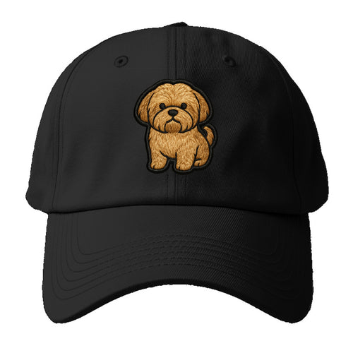Shih Tzu - Minimalist fluffy design with - Baseball Cap For Big Heads
