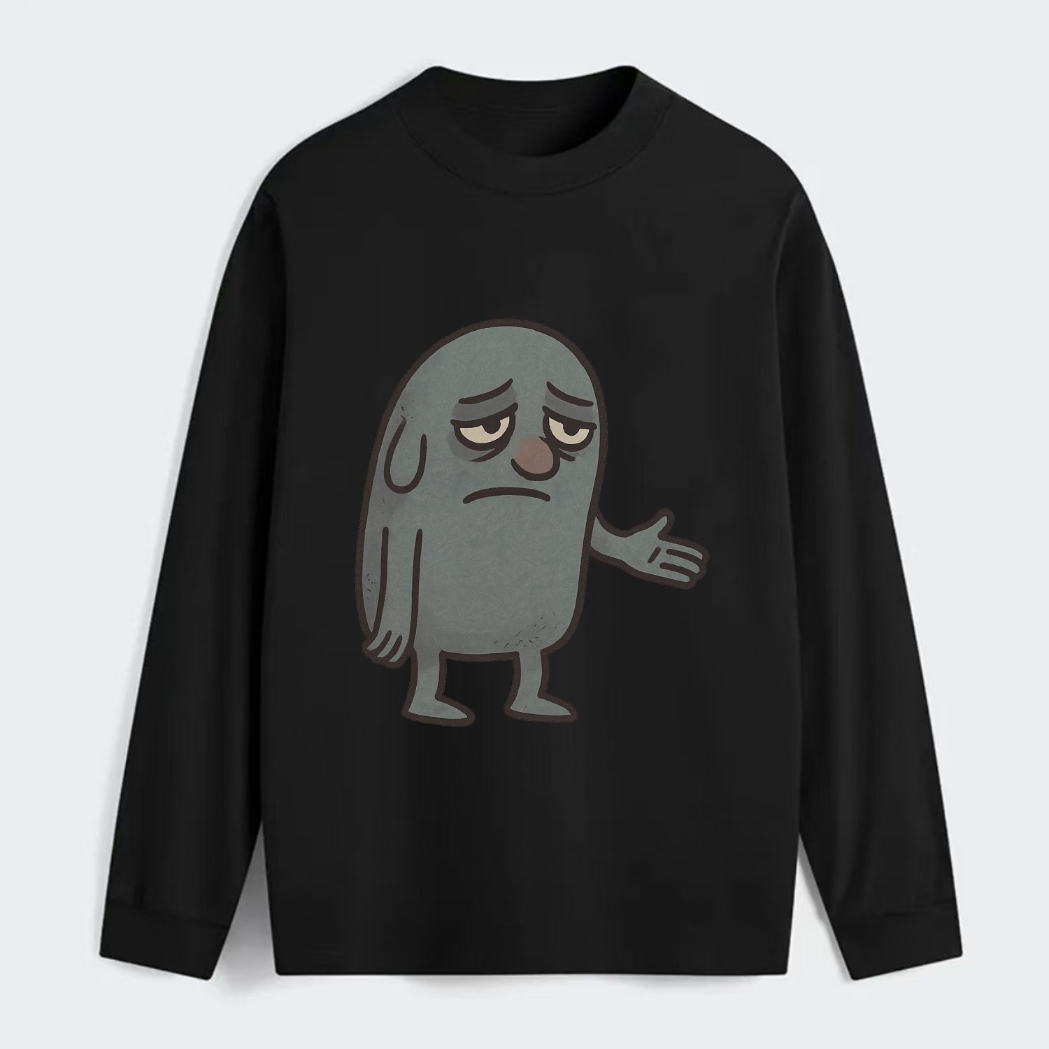 FOLLOWERS ARE GHOSTS | Transparent crowd following - Classic Long Sleeve Shirt - Black