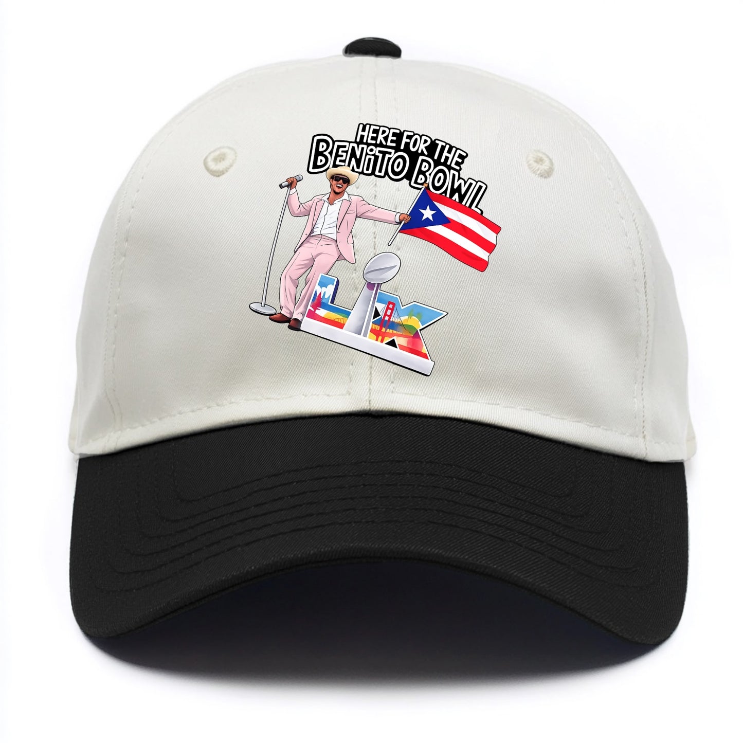 Here For The Bento Bowl - Two Tone Cap - Black