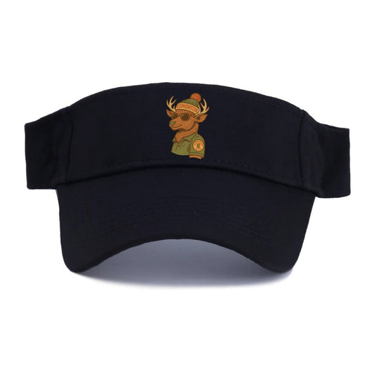 Edmonton Elk wearing Edmonton beanie wit - Visor - Black