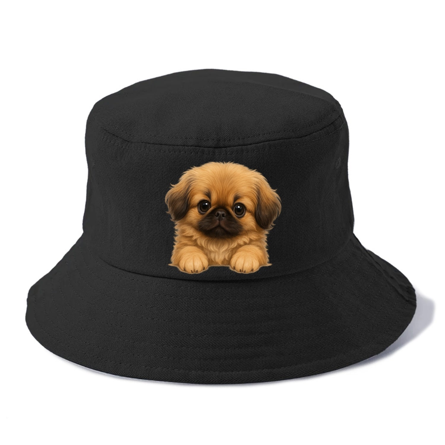 Pekingese  - Bucket Hat - Black