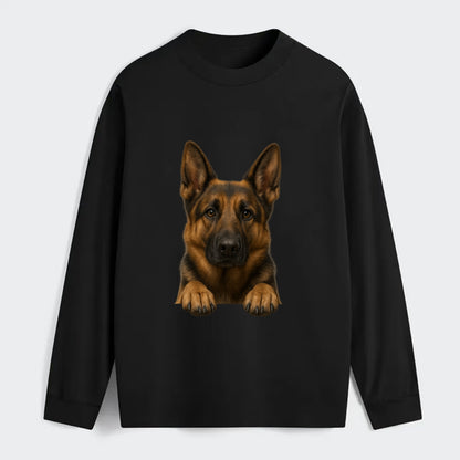 German Shepherd  - Classic Long Sleeve Shirt - Black