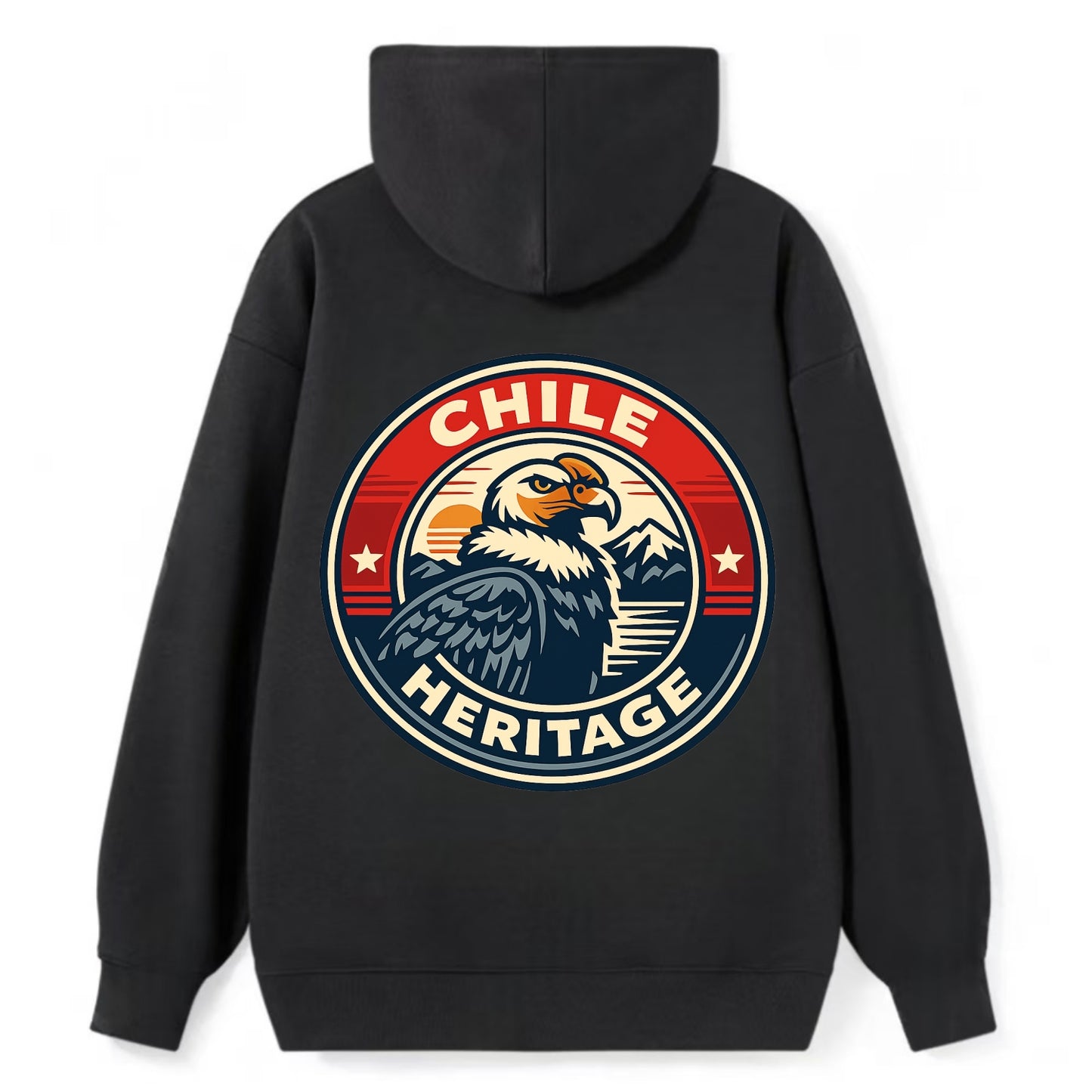 Andean Spirit Emblem - Classic Pullover Hoodie - Black
