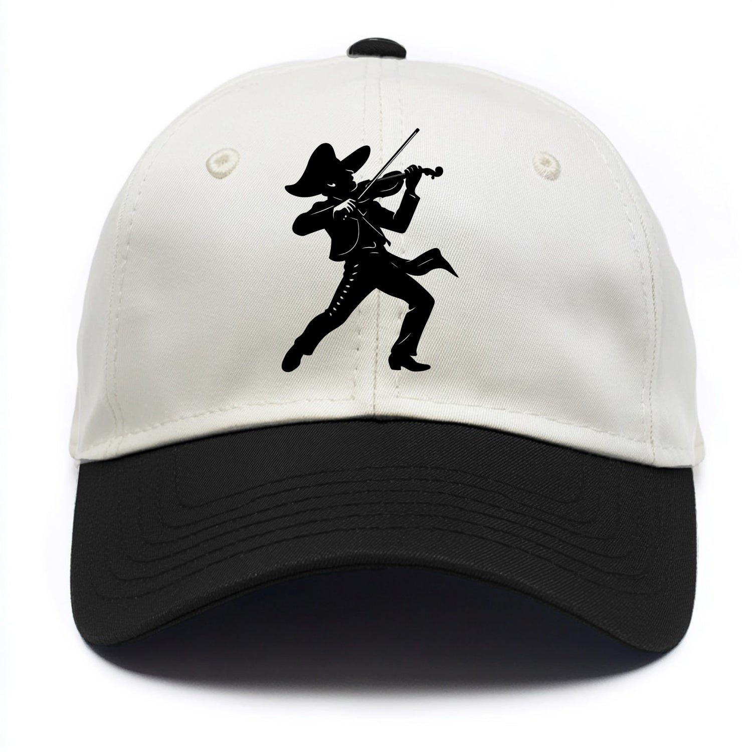 Mariachi violinist passionate performance - Two Tone Cap - Black