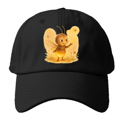 Firefly choreographer arranging synchronized light patterns over a - Baseball Cap For Big Heads - Black