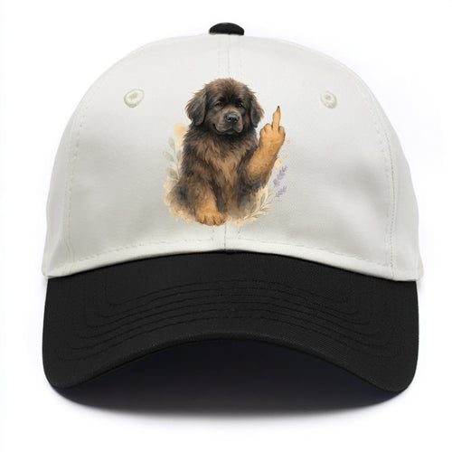 Newfoundland fluffy bear-like with webbed paws, massive gentle paw up - Two Tone Cap