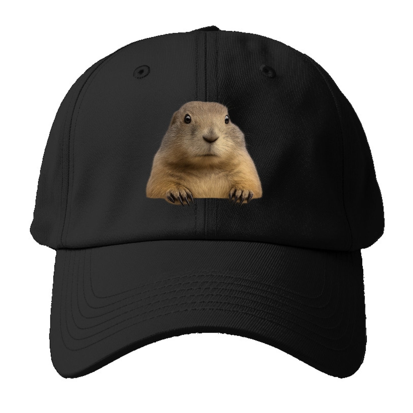 Prairie Dog  - Baseball Cap For Big Heads - Black
