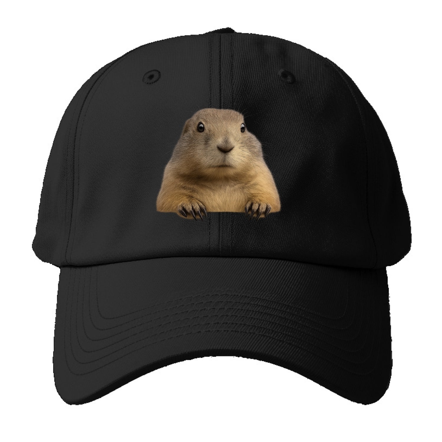Prairie Dog  - Baseball Cap For Big Heads - Black