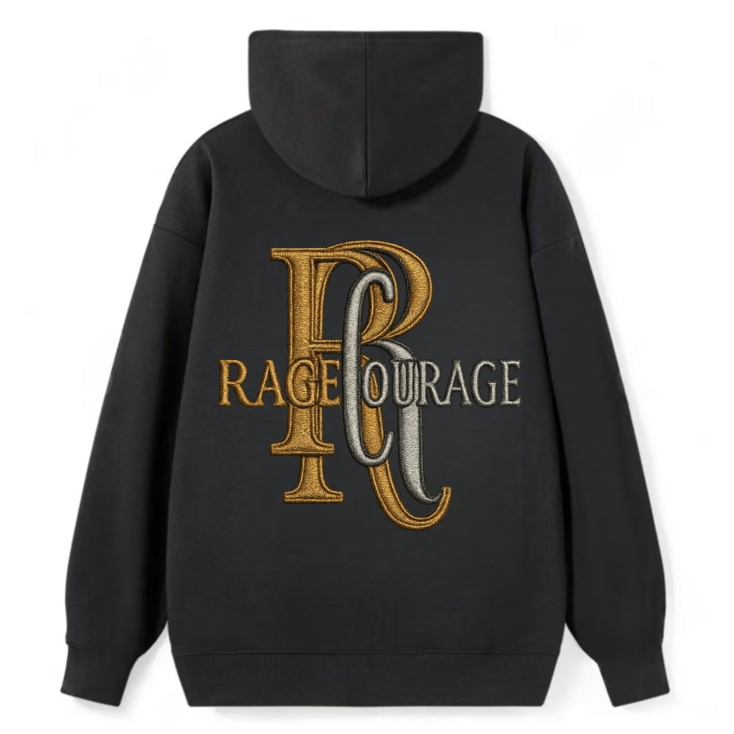 RAGE;COURAGE MODE Warrior Green Hat - Classic Pullover Hoodie - Black