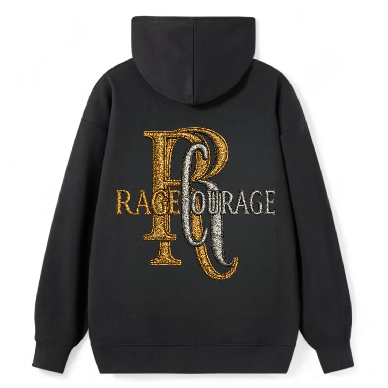 RAGE;COURAGE MODE Warrior Green Hat - Classic Pullover Hoodie - Black