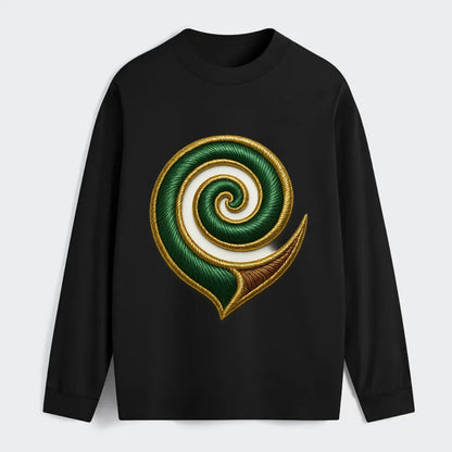 Maori Koru  - Classic Long Sleeve Shirt - Black