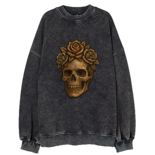Skull and Roses  - Vintage Sweatshirt