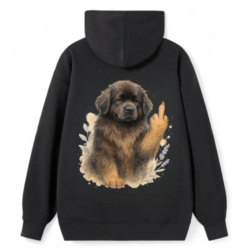 Newfoundland fluffy bear-like with webbed paws, massive gentle paw up - Classic Pullover Hoodie