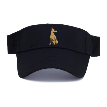 Pharaoh Hound - Tan colored sitting pose - Visor - Black
