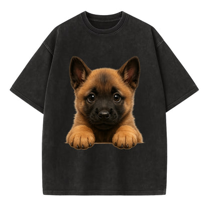 Belgian Malinois  - Vintage T-shirt - Black