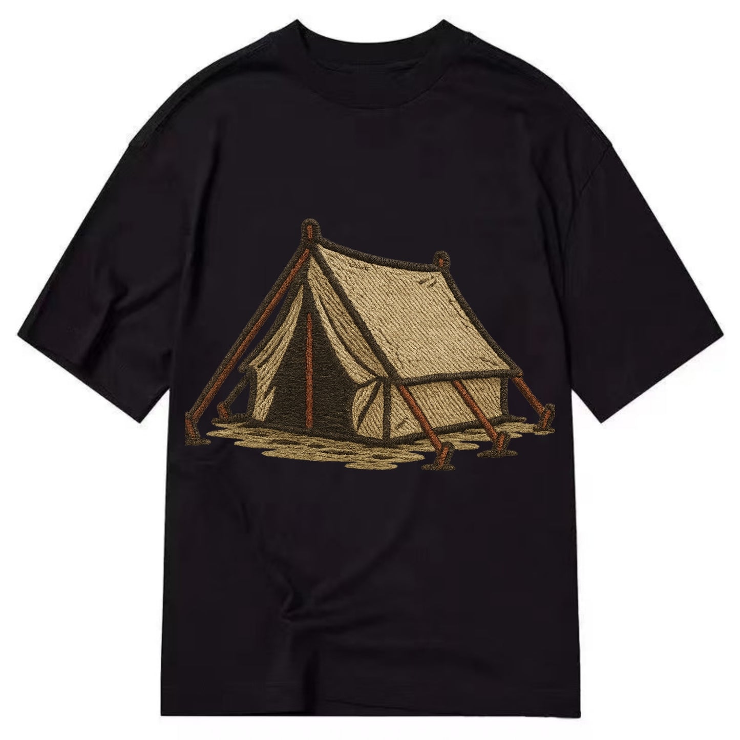 Camping Tent  - Classic T-shirt - Black