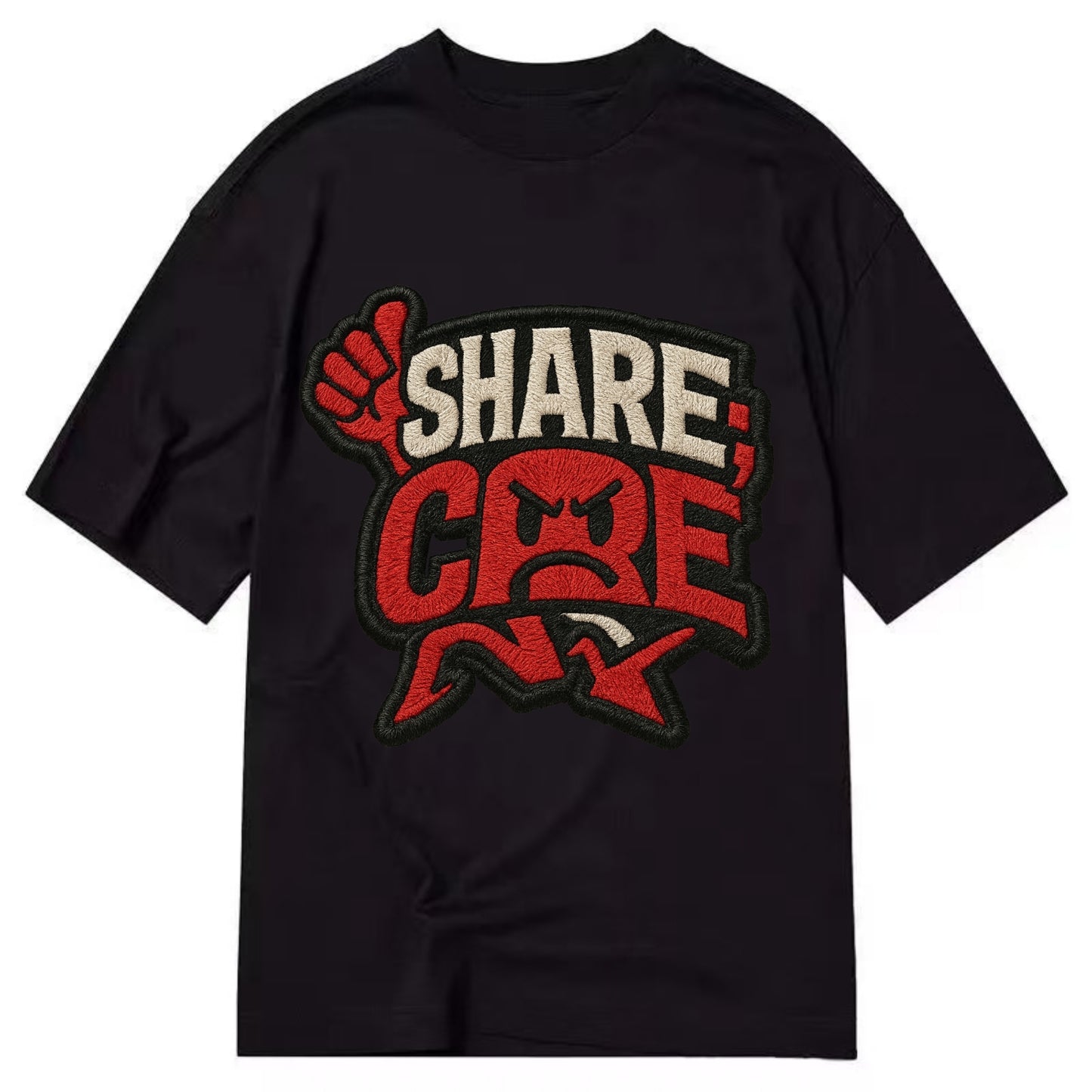 SHARE;CARE TOO MUCH Oversharer Green Hat - Classic T-shirt - Black