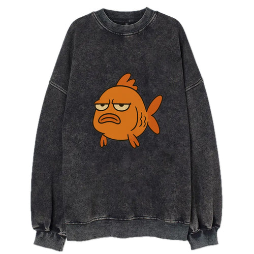 The Goldfish Judging Silently - Vintage Sweatshirt