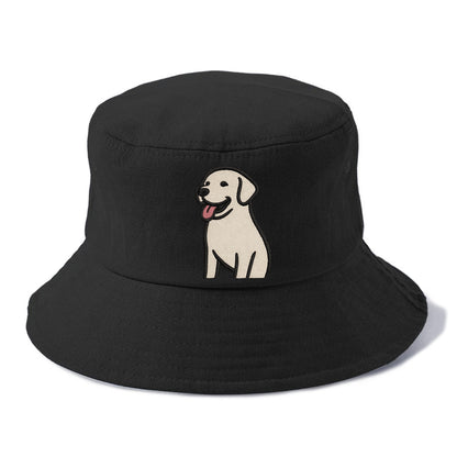 Labrador - Happy panting expression - Bucket Hat - Black