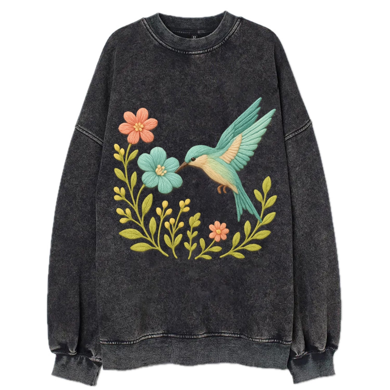 Mint Bee-Eater - Vintage Sweatshirt - Black