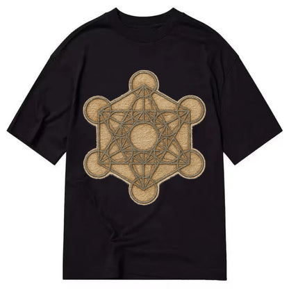 Metatron's Cube  - Classic T-shirt - Black