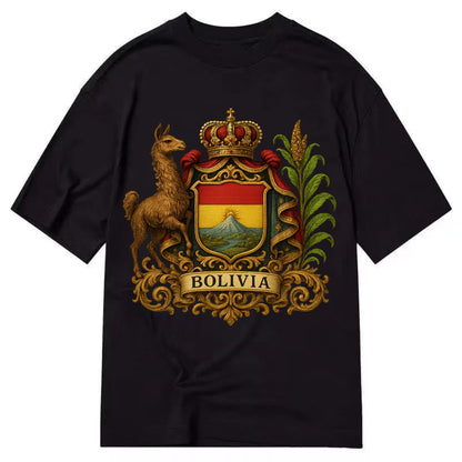 Bolivia Royal Logo  - Classic T-shirt - Black