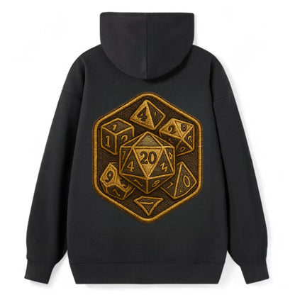 Dice set for tabletop gaming - RPG enthusiast - Classic Pullover Hoodie - Black
