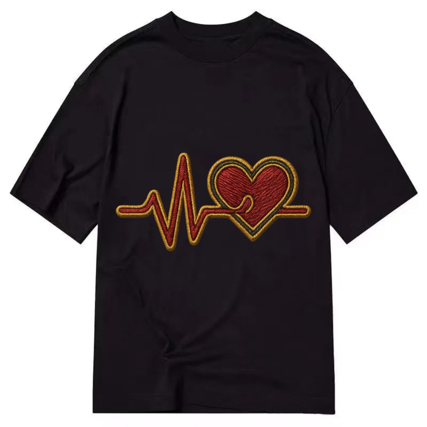 Heartbeat Line  - Classic T-shirt - Black