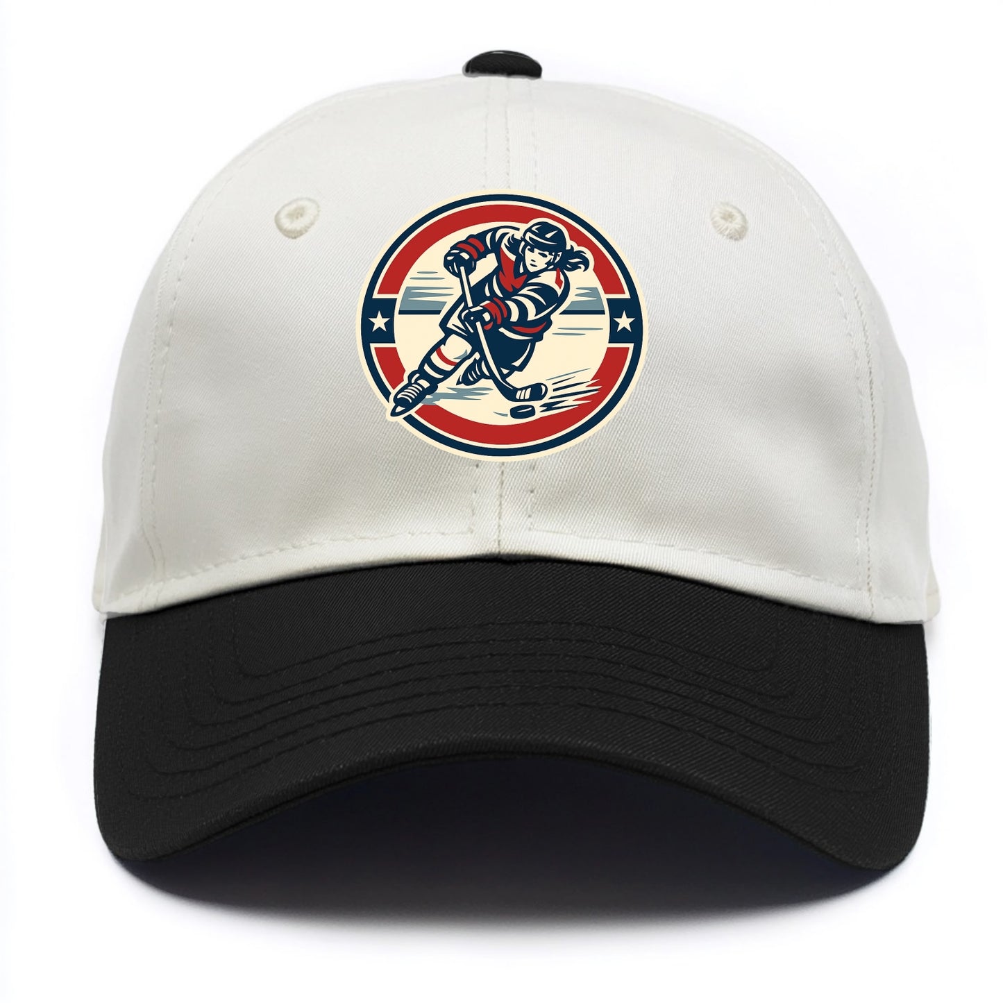 Fierce Ice Queen Emblem - Two Tone Cap - Black