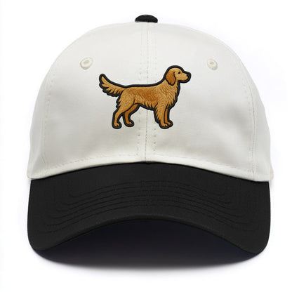 English Setter - Trendy feathered design - Two Tone Cap - Black