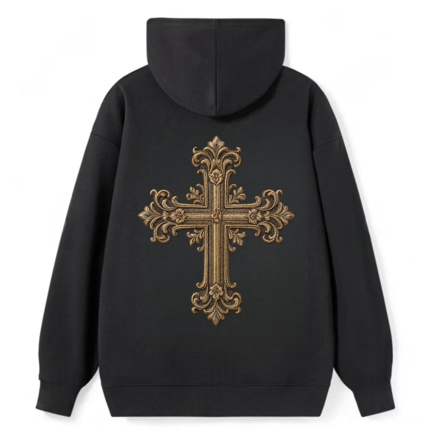 Victorian Cross  - Classic Pullover Hoodie - Black