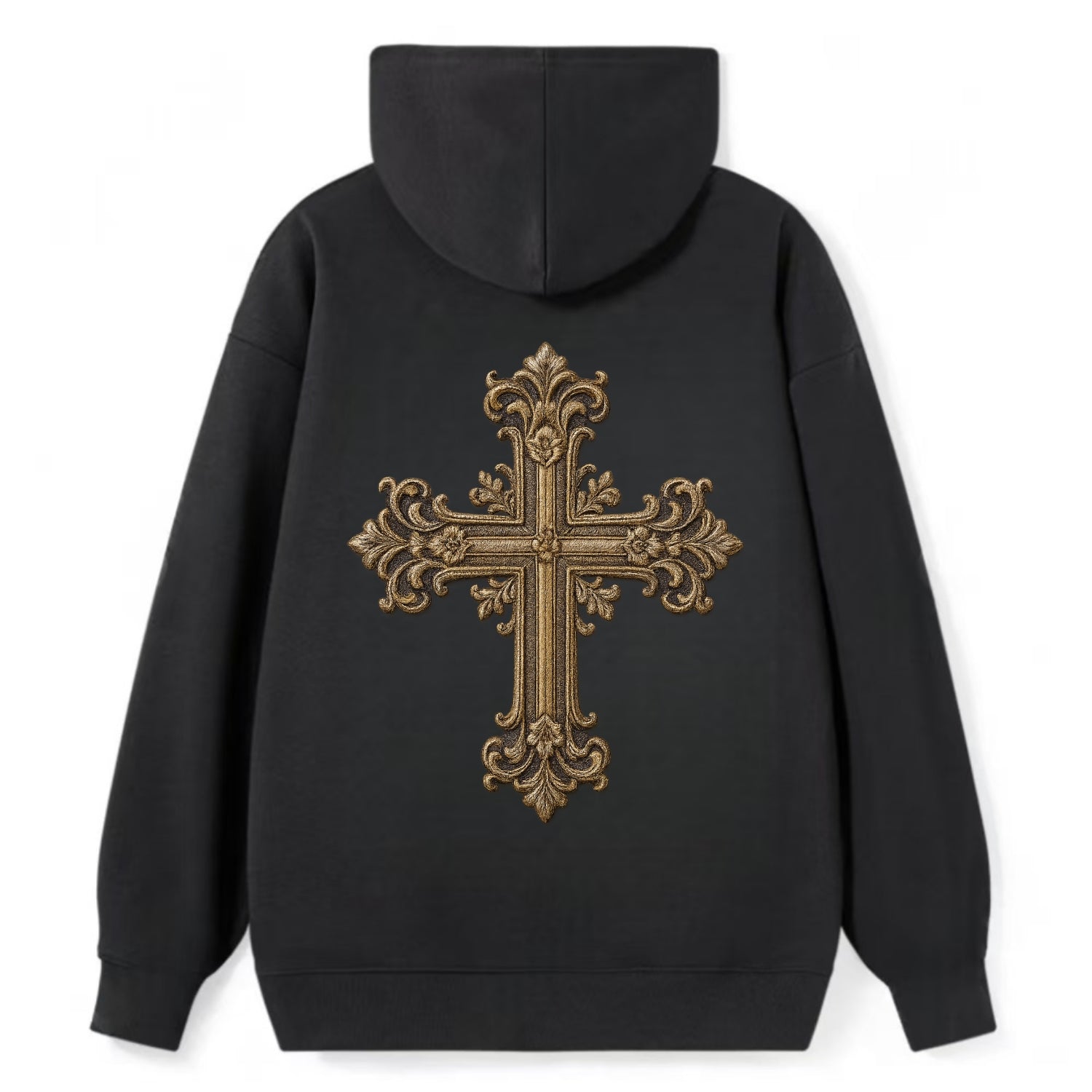 Victorian Cross  - Classic Pullover Hoodie - Black